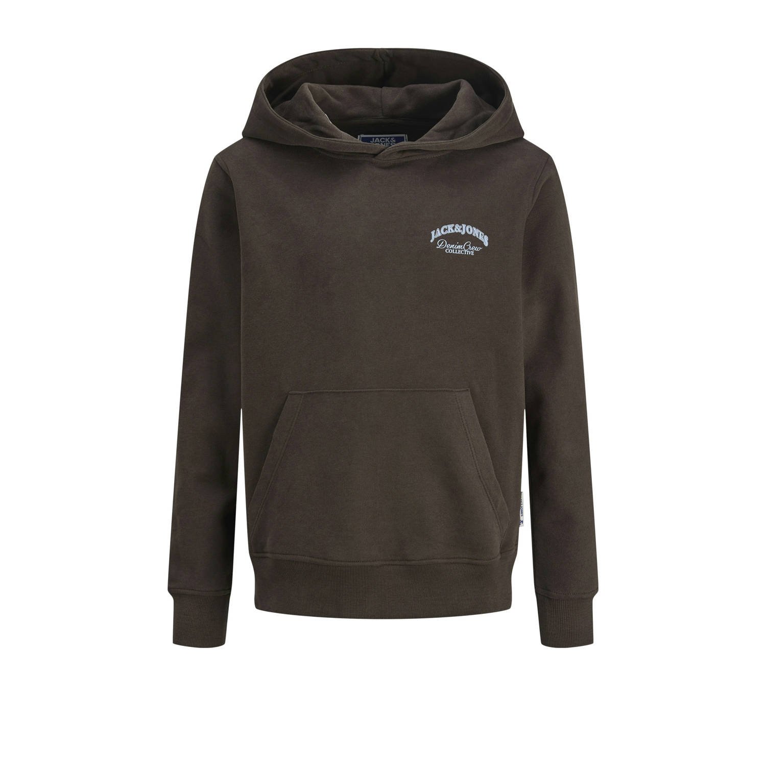 JACK & JONES JUNIOR hoodie donkerbruin
