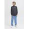 JACK & JONES JUNIOR trui grijs melange fijn gebreid