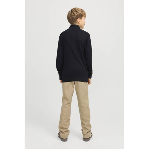 JACK & JONES JUNIOR trui zwart fijn gebreid afbeelding