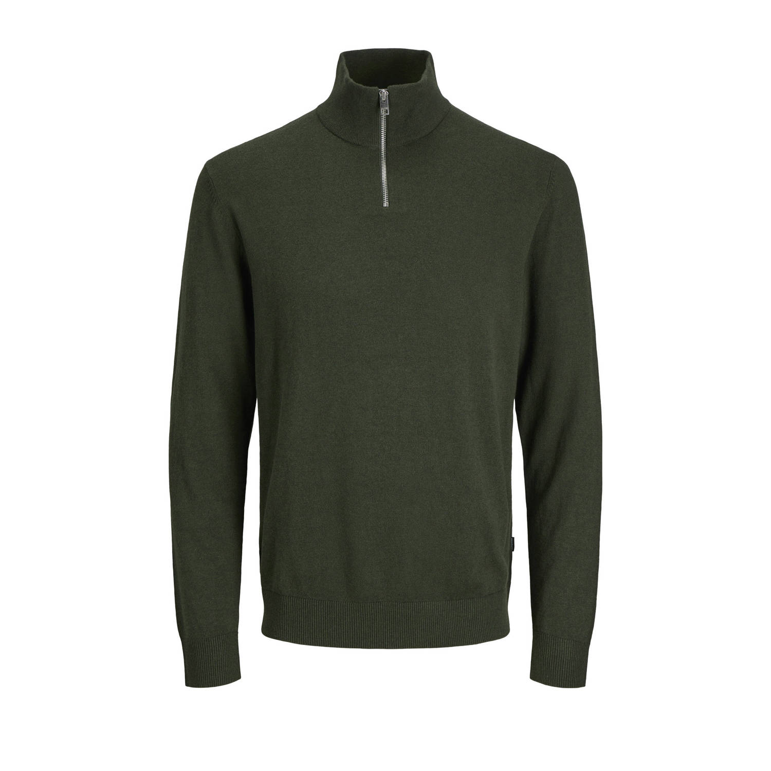JACK & JONES JUNIOR trui donkergroen fijn gebreid