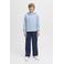 JACK & JONES JUNIOR hoodie met backprint lichtblauw