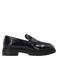 Manfield lakleren loafers donkerblauw