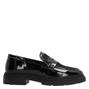 lakleren loafers zwart