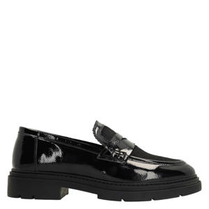 lakleren loafers zwart
