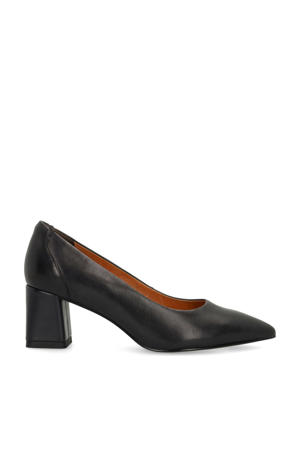 leren pumps donkerblauw