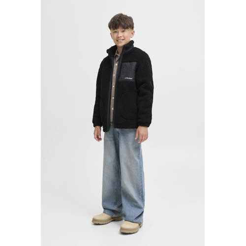 JACK & JONES JUNIOR teddy jas zwart afbeelding