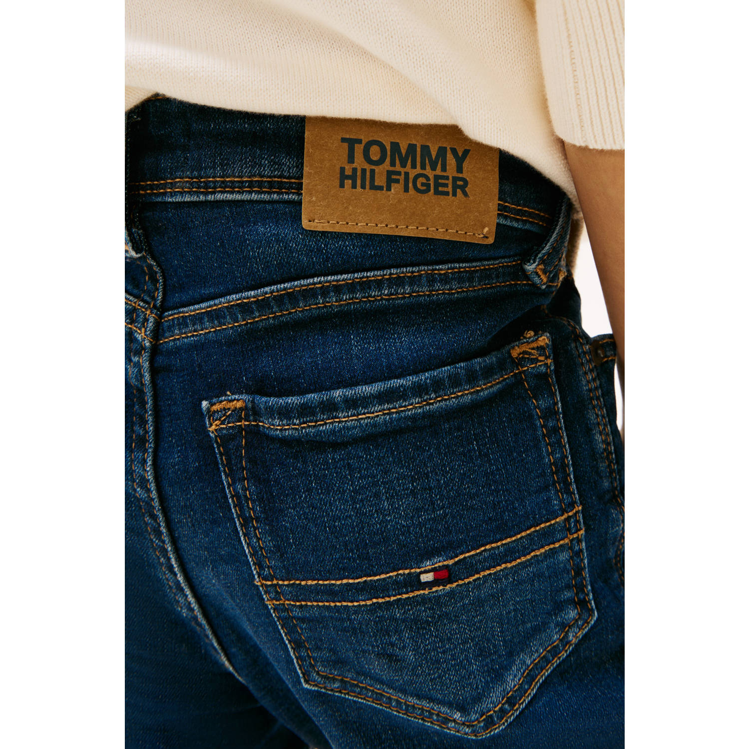 Tommy Hilfiger waist regular fit jeans dark blue denim