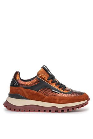 Grommi 01.18 leren sneakers oranje