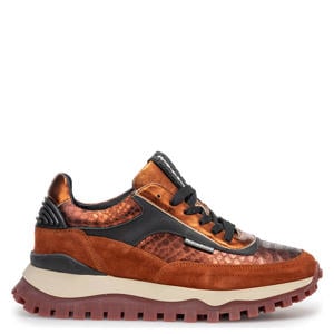 Grommi 01.18 leren sneakers oranje