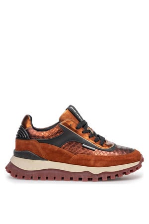 Grommi 01.18 leren sneakers oranje