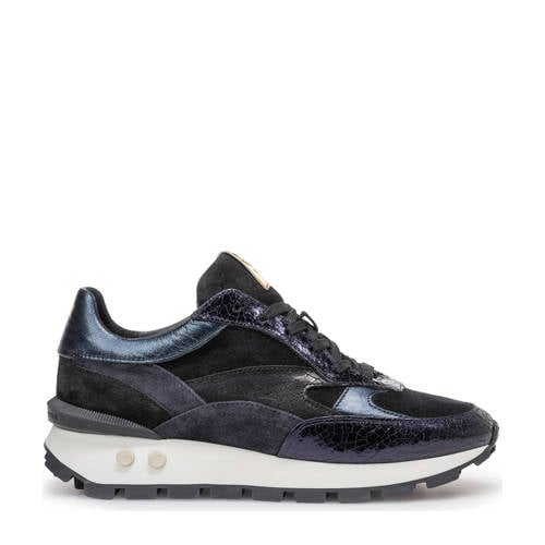 Floris van Bommel Blokki 04.22 leren sneakers donkerblauw afbeelding