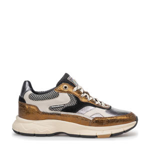 Daysi 03.09 leren sneakers brons/zilver