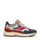 Floris van Bommel suède sneakers taupe/roze/panter