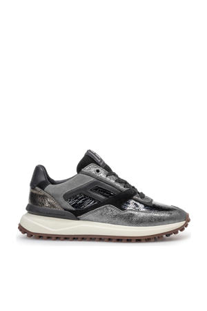 Noppi 36.15 leren sneakers zilver