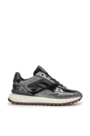 Noppi 36.15 leren sneakers zilver