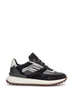 Noppi 36.17 suède sneakers zwart/grijs