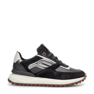 Noppi 36.17 suède sneakers zwart/grijs