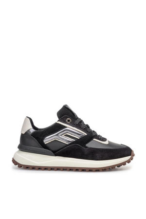 Noppi 36.17 suède sneakers zwart/grijs