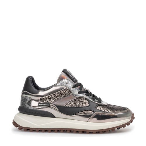 Floris van Bommel Noppi 41.00 leren sneakers zilver afbeelding