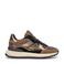 Floris van Bommel leren sneakers bruin/goud
