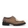 Floris van Bommel Selsi 04.04 suède veterschoenen met ponyhair taupe/panter