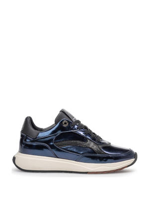 Suvi 02.09 leren sneakers blauw metallic