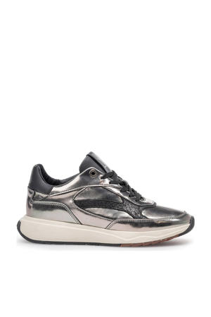 Suvi 02.08 leren sneakers zilver metallic