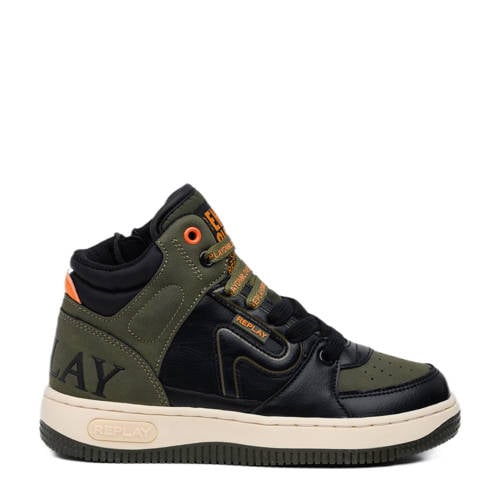 REPLAY Epic JR 8 sneakers zwart/groen afbeelding