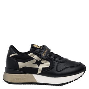 Fiber JR Girl 8 sneakers zwart/goud