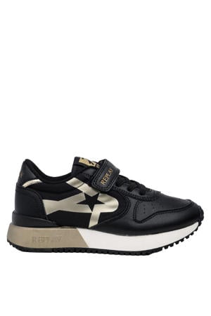 Fiber JR Girl 8 sneakers zwart/goud