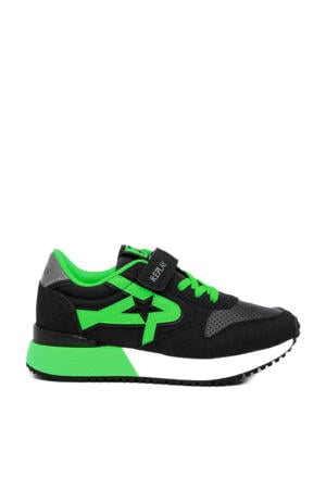 Fiber JR boy 7 sneakers zwart/groen