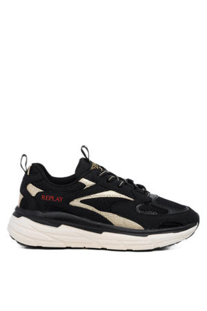 Christal JR girl 6 chunky sneakers zwart/goud