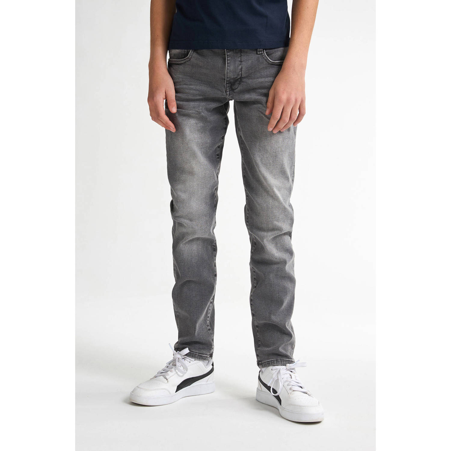 Petrol Industries tapered jeans grey denim