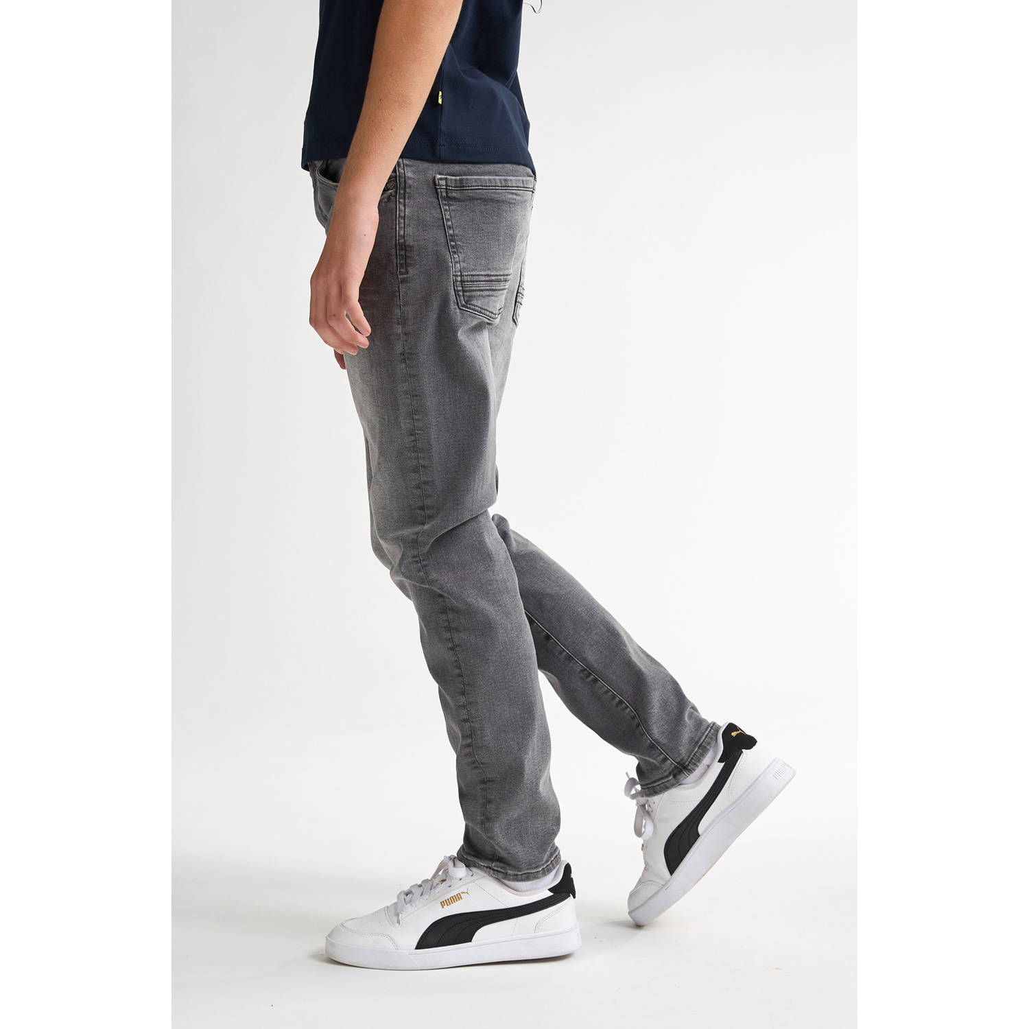 Petrol Industries tapered jeans grey denim