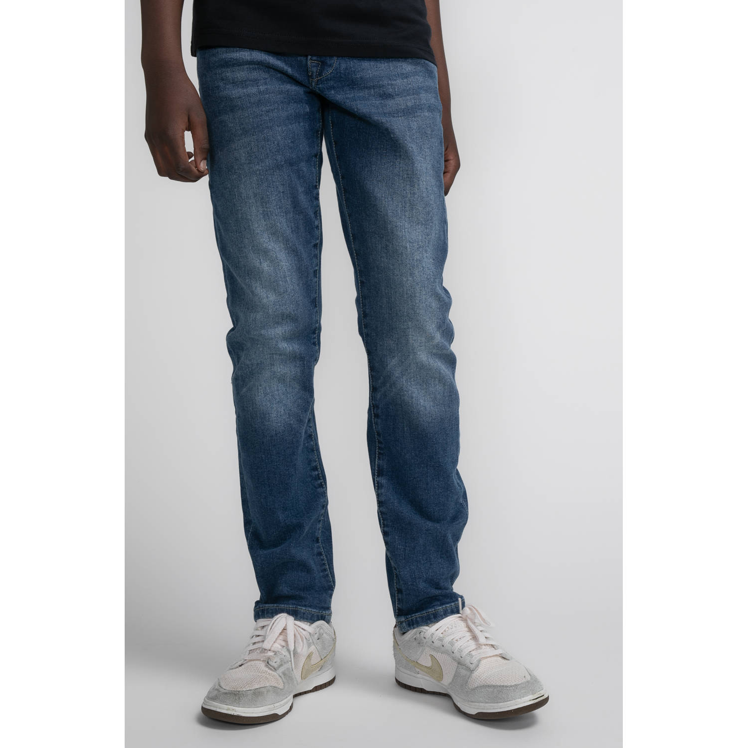Petrol Industries tapered jeans dark blue denim
