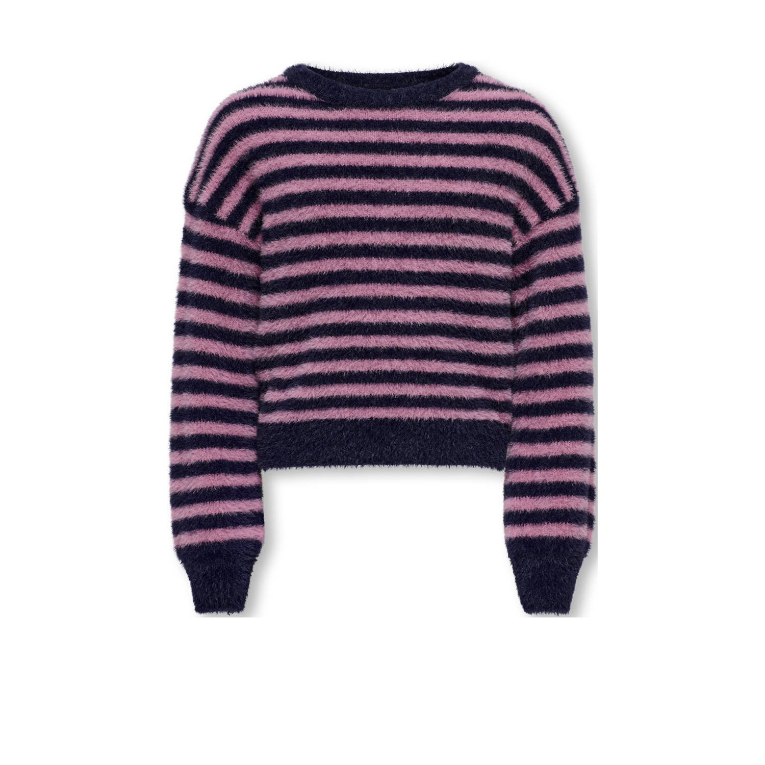 ONLY KIDS GIRL trui gebreid donkerblauw lila