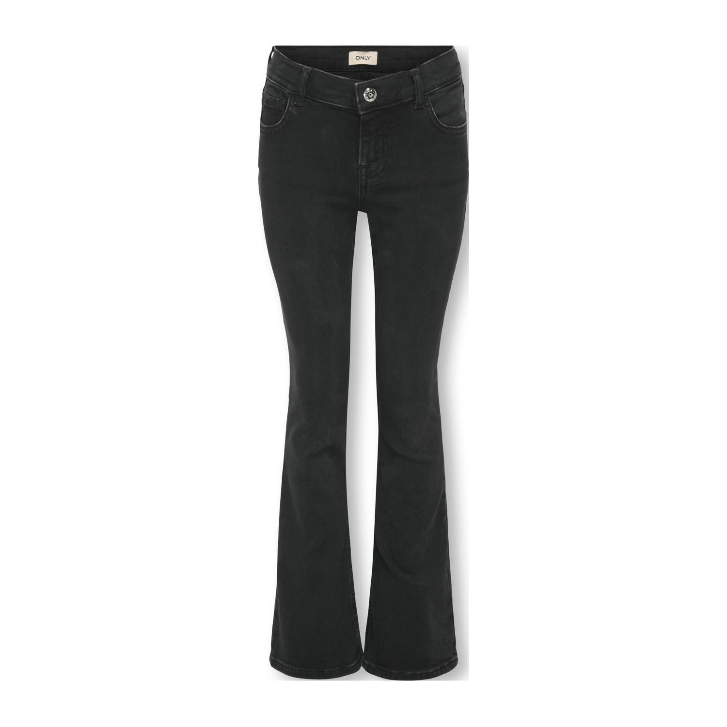 ONLY KIDS GIRL flared jeans black denim