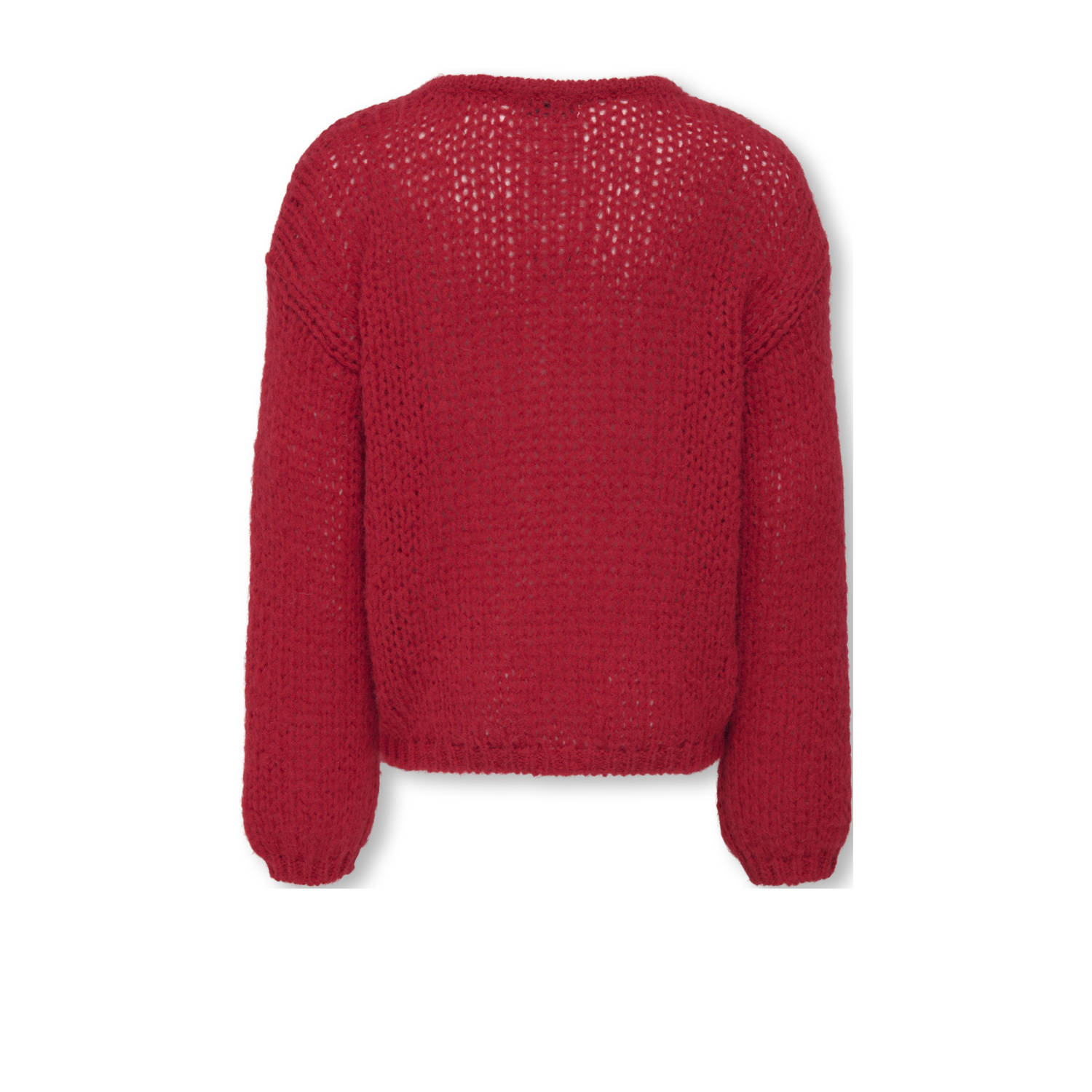 ONLY KIDS GIRL trui rood grof gebreid