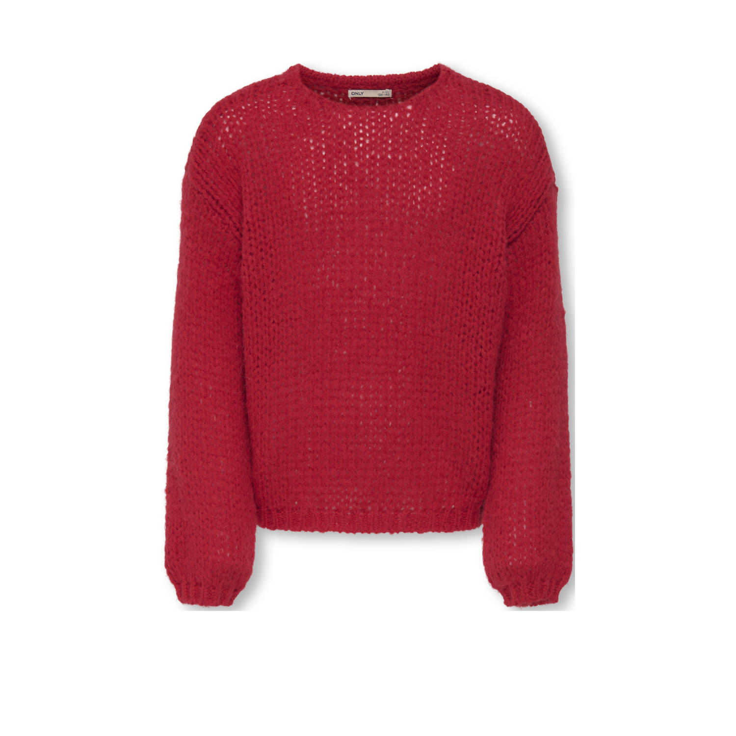 ONLY KIDS GIRL trui rood grof gebreid