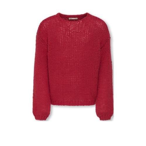 KIDS ONLY GIRL trui rood grof gebreid afbeelding