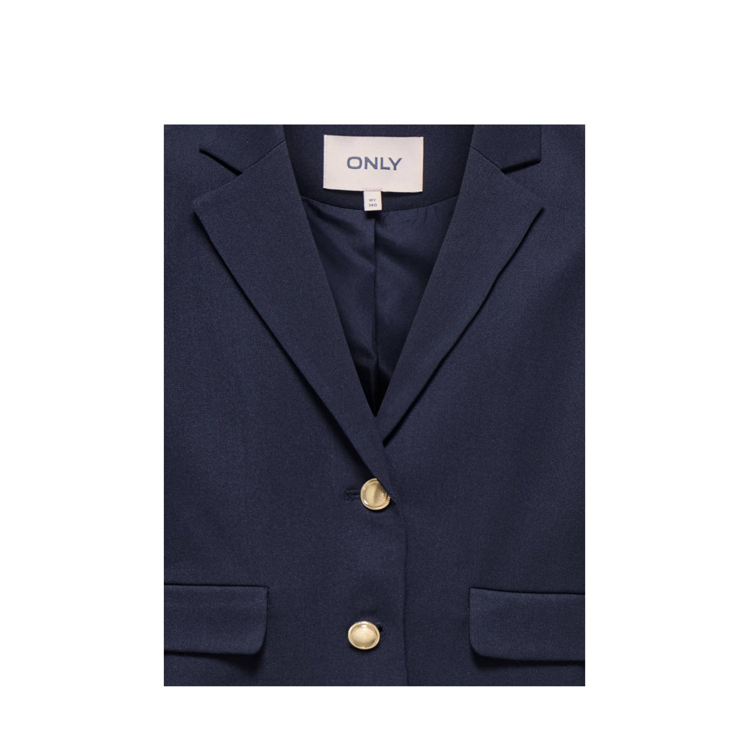 ONLY KIDS GIRL cropped blazer donkerblauw