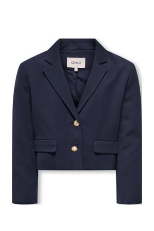 cropped blazer donkerblauw