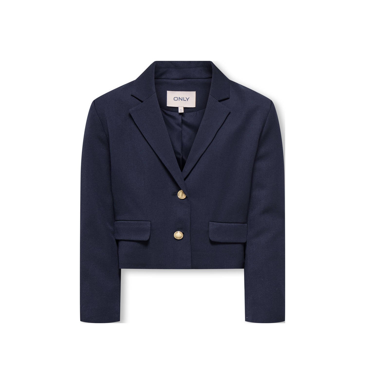 ONLY KIDS GIRL cropped blazer donkerblauw