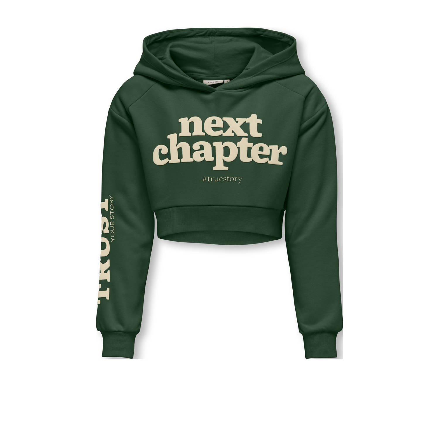 ONLY KIDS GIRL hoodie donkergroen