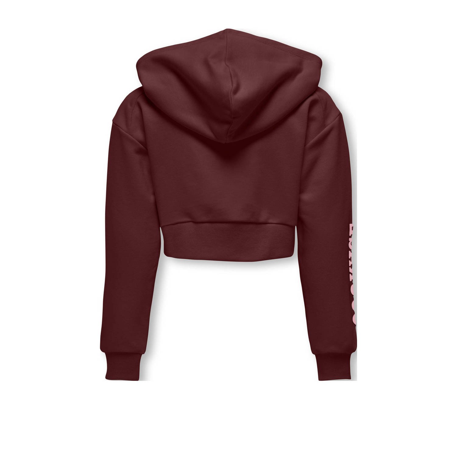 ONLY KIDS GIRL hoodie donkerrood