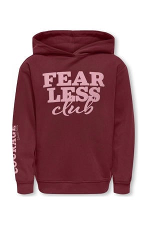 hoodie donkerrood