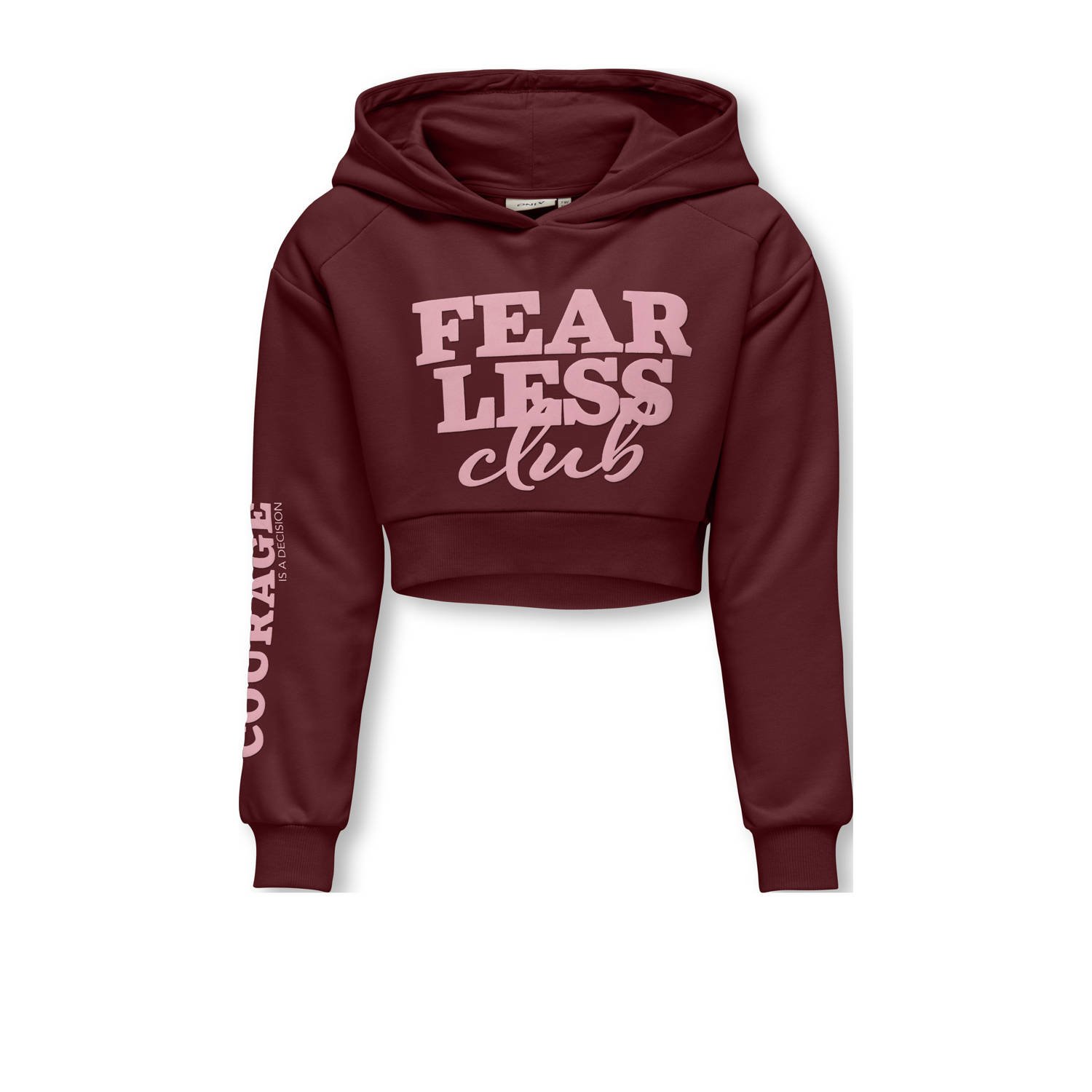ONLY KIDS GIRL hoodie donkerrood