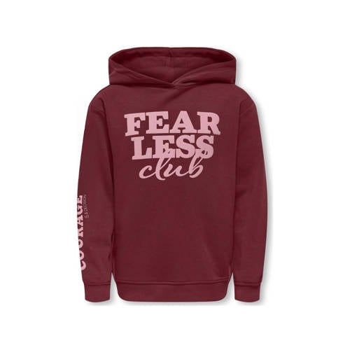 KIDS ONLY GIRL hoodie donkerrood afbeelding