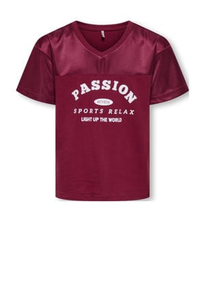 T-shirt donkerrood