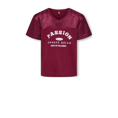 KIDS ONLY GIRL T-shirt donkerrood afbeelding